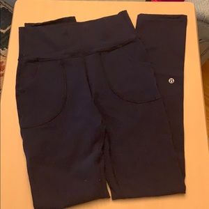 Lululemon navy straight tights